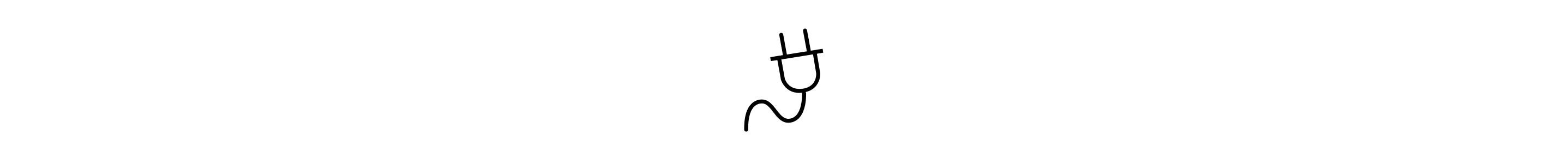 Power cord plug icon